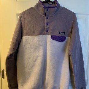 Purple Patagonia Synchilla Snap-T Pullover